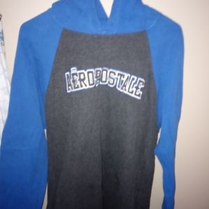 Blue and Grey Aeropostale hoodie